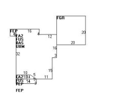 36 Chandler Pl, Newton MA  02464-1402 floor plan