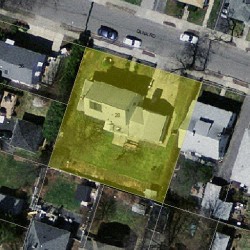 28 Dana Rd, Newton MA 02465-1118 aerial view
