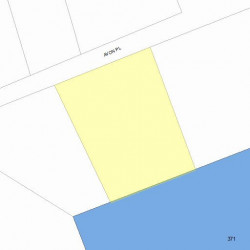 14 Avon Pl, Newton MA 02458-1511 plot plan