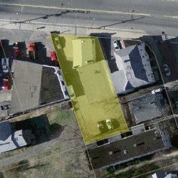 284 California St, Newton MA  02458-1051 aerial view