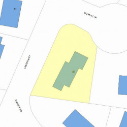 66 Langdon St, Newton MA 02458-1845 plot plan