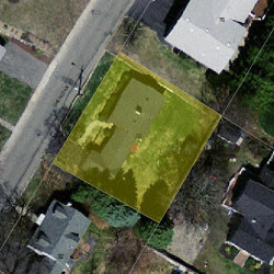 88 Sheridan St, Newton MA  02465-1056 aerial view