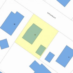 12 Fair Oaks Ave, Newton MA  02460-1217 plot plan