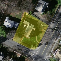 673 Centre St, Newton MA 02458-2341 aerial view