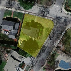 50 Moffat Rd, Newton MA  02468-1115 aerial view