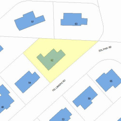 62 Fellsmere Rd, Newton MA 02459-1340 plot plan