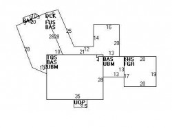 14 Oak Hill St, Newton MA 02459-3430 floor plan