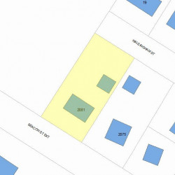 2081 Beacon St, Newton MA  02468-1458 plot plan
