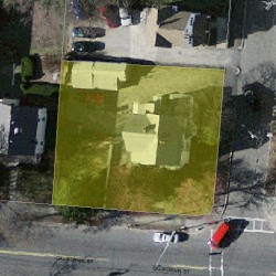 235 California St, Newton MA 02458-1049 aerial view