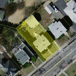 517 California St, Newton MA 02460-1210 aerial view