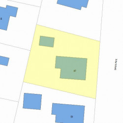 47 Davis Ave, Newton MA 02465-1925 plot plan