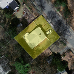 53 Deforest Rd, Newton MA 02462-1133 aerial view