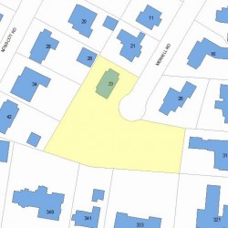 29 Merrill Rd, Newton MA 02459-1320 plot plan