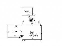 38 Allen Ave, Newton MA  02468-1701 floor plan