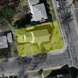 5 Madison Ave, Newton MA 02460-1904 aerial view