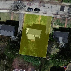 70 Moffat Rd, Newton MA  02468-1115 aerial view