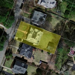 44 Carver Rd, Newton MA 02461-1008 aerial view