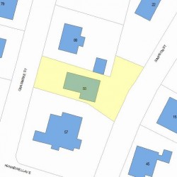 88 Grasmere St, Newton MA  02458-2211 plot plan