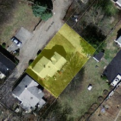 16 Duane Ave, Newton MA 02465-1412 aerial view