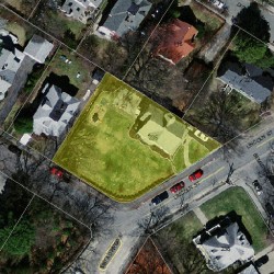 235 Lincoln St, Newton MA 02461-1328 aerial view