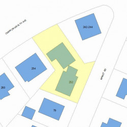 252 Commonwealth Ave, Newton MA 02459 plot plan