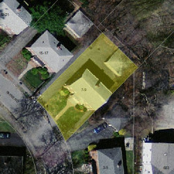 9 Payne Rd, Newton MA  02461-1816 aerial view