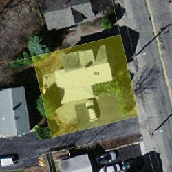 923 Walnut St, Newton MA 02461-1133 aerial view