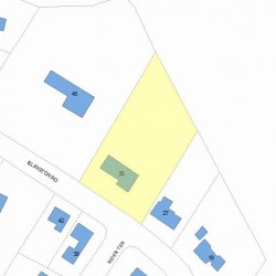 35 Islington Rd, Newton MA 02466-1005 plot plan