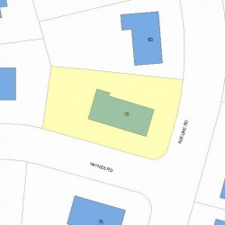 76 Haynes Rd, Newton MA  02459-2765 plot plan