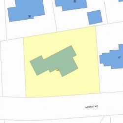 23 Moffat Rd, Newton MA  02468-1112 plot plan