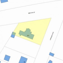 262 Beacon St, Newton MA  02459 plot plan