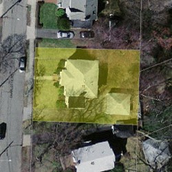 11 Charlotte Rd, Newton MA 02459-1707 aerial view