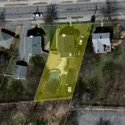 306 Webster St, Newton MA  02466-2106 aerial view
