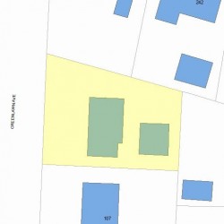 113 Greenlawn Ave, Newton MA  02459-1712 plot plan