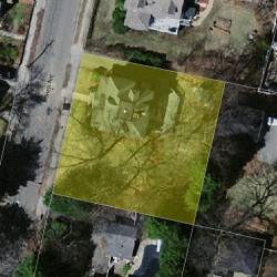 72 Fisher Ave, Newton MA 02461-1107 aerial view