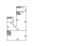 6 Gardner St, Newton MA  02458-1505 floor plan