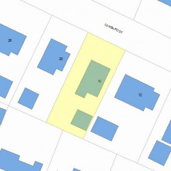 16 Lombard St, Newton MA 02458-2514 plot plan