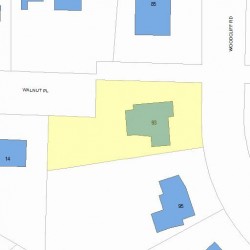 93 Woodcliff Rd, Newton MA  02461-1824 plot plan