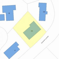 306 Country Club Rd, Newton MA  02459-3116 plot plan