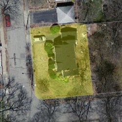 12 Regina Rd, Newton MA  02466-1413 aerial view