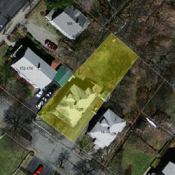 10 Elliot Ter, Newton MA  02464-1410 aerial view