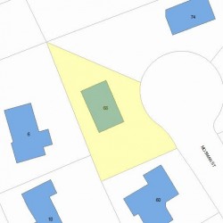 68 Mosman St, Newton MA  02465-1303 plot plan