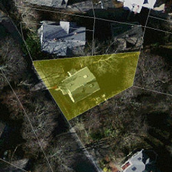 40 Oakland St, Newton MA  02458-1848 aerial view