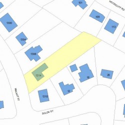 1314 Walnut St, Newton MA 02461-1844 plot plan