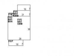 112 Chapel St, Newton MA  02458-1046 floor plan