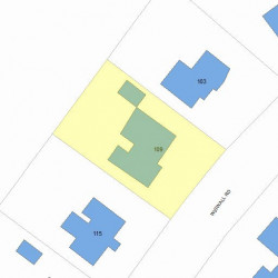 109 Wiswall Rd, Newton MA  02459-3536 plot plan
