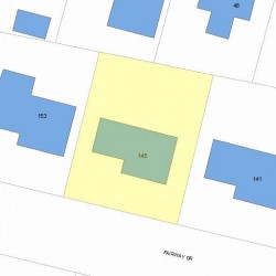 145 Fairway Dr, Newton MA 02465-1714 plot plan