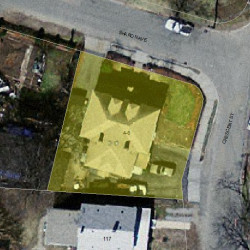 4 Sharon Ave, Newton MA 02466-2517 aerial view