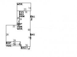 211 Highland Ave, Newton MA  02465-2511 floor plan