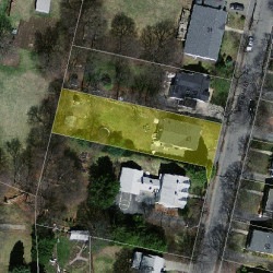 43 Freeman St, Newton MA 02466-1205 aerial view